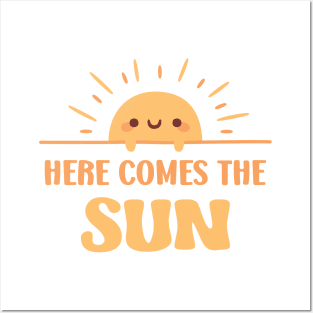 Cute Sun Here Comes The Sun Posters and Art